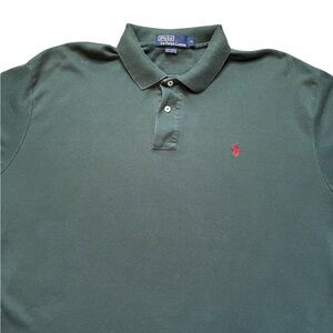 Vintage collector item Polo by Ralph Lauren Men's Green Polo Shirt